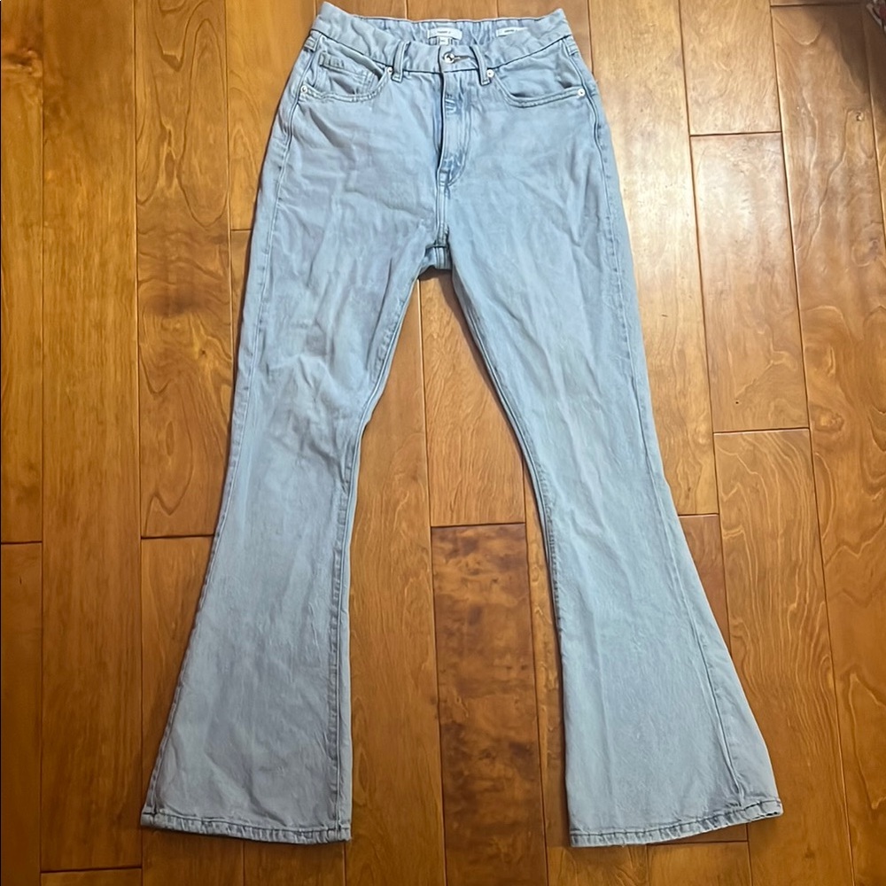 Forever 21 Light Blue Flare Jeans